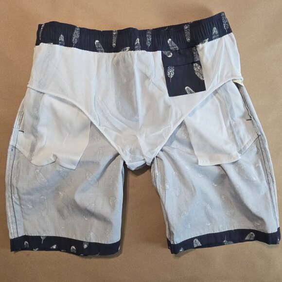 Mens - Goodthreads Feather Printed Swim Trunks - Picture 5 of 15
